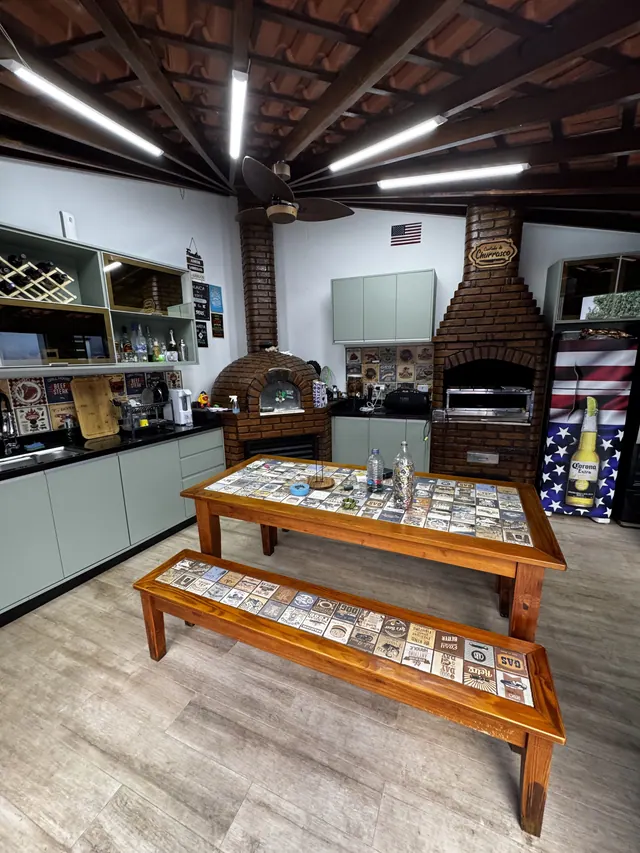 Casa — cozinha e área gourmet — residencial entregue pela Davi Mãos à Obra